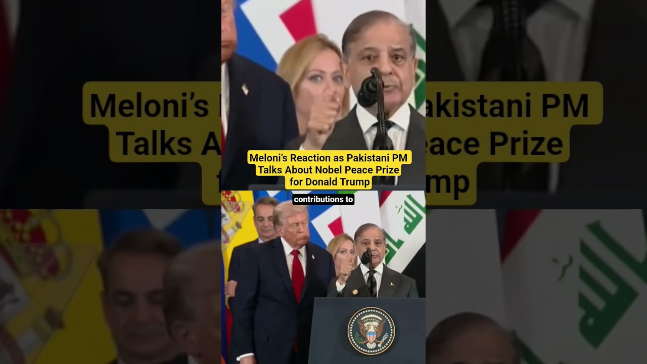 Italian PM Giorgia Meloni&rsquo;s Reaction as Pakistani PM Talks About Nobel Peace Prize for Donald Trump