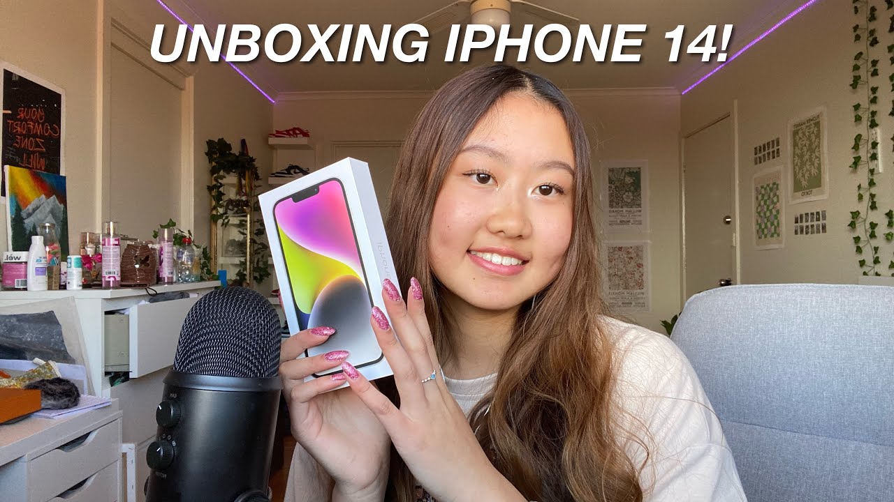 ASMR unboxing iphone 14