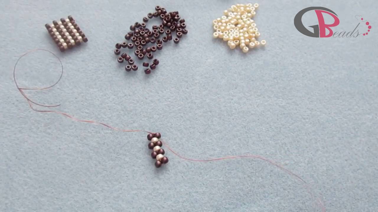 Návod na peyote steh - pro začátečníky - Tutorial on peyote stitch - basic