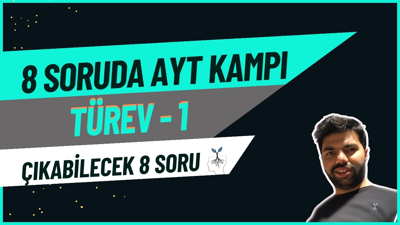 8 Soruda Türev Tekrarı 1.Ders (pdf) #aytmatematiktekrar #türevtekrar #sorutahmini