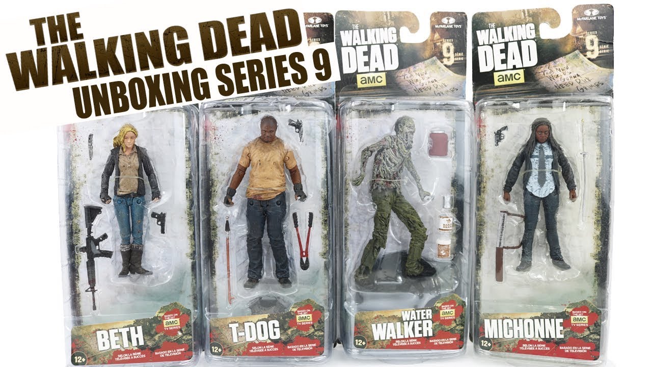 Unboxing / Review Série 9 The Walking Dead McFarlane Toys PT-BR bonecos coleção