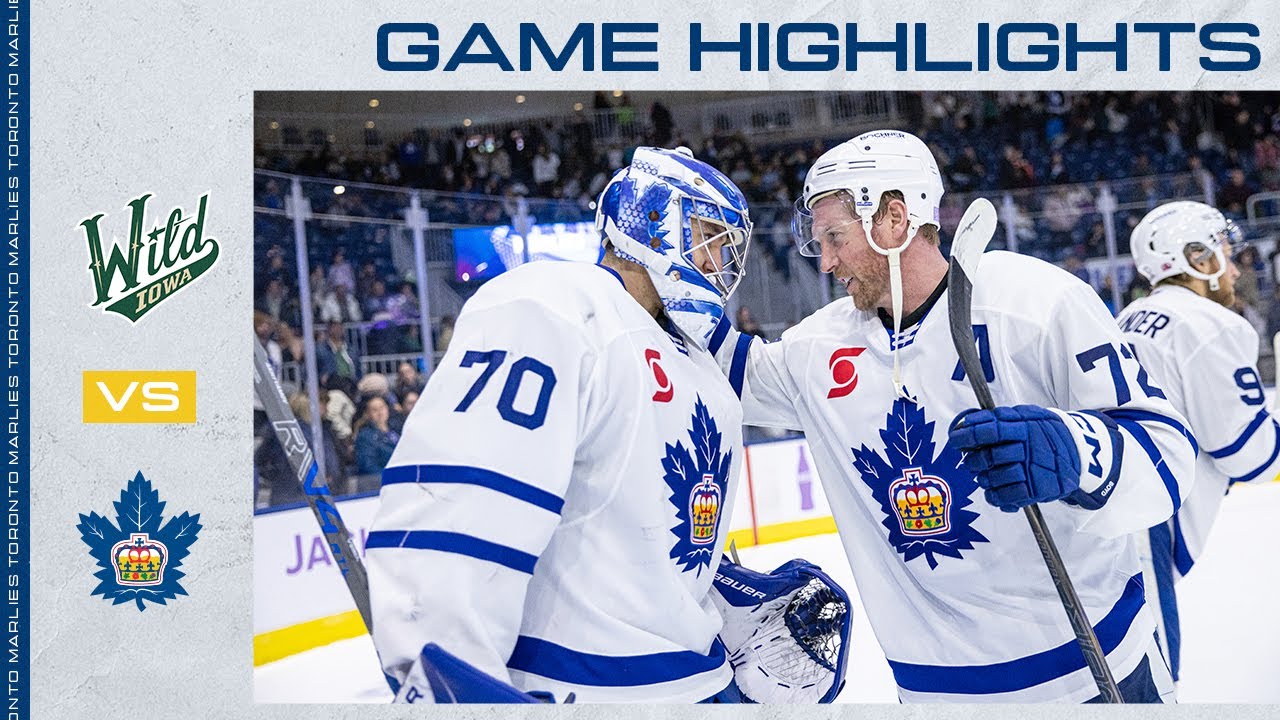 Toronto Marlies vs. Iowa Wild | Game Highlights | November 23, 2025