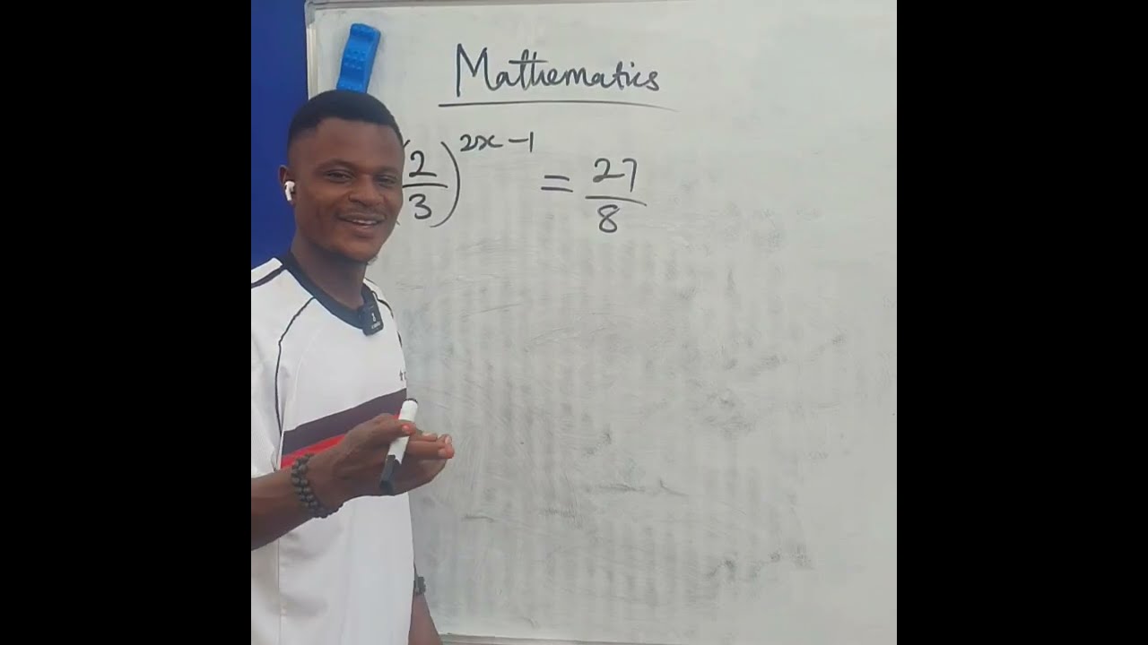 How to solve exponential equation with a fractional base