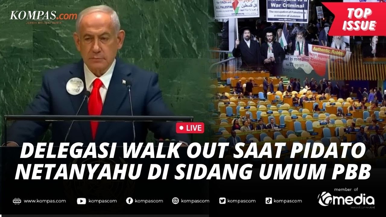 [LIVE] - Momen Para Delegasi Walk Out saat Pidato Netanyahu di Sidang Umum PBB 2025