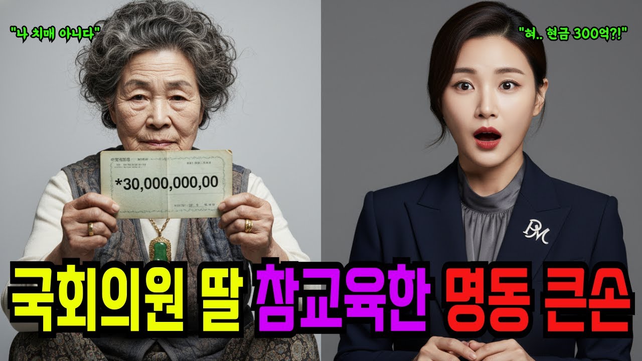치매 걸린 줄 알았던 시어머니, 알고 보니 '명동 사채왕'! 국회의원 딸 참교육하고 통장 보여주셨습니다 [사이다반전]
