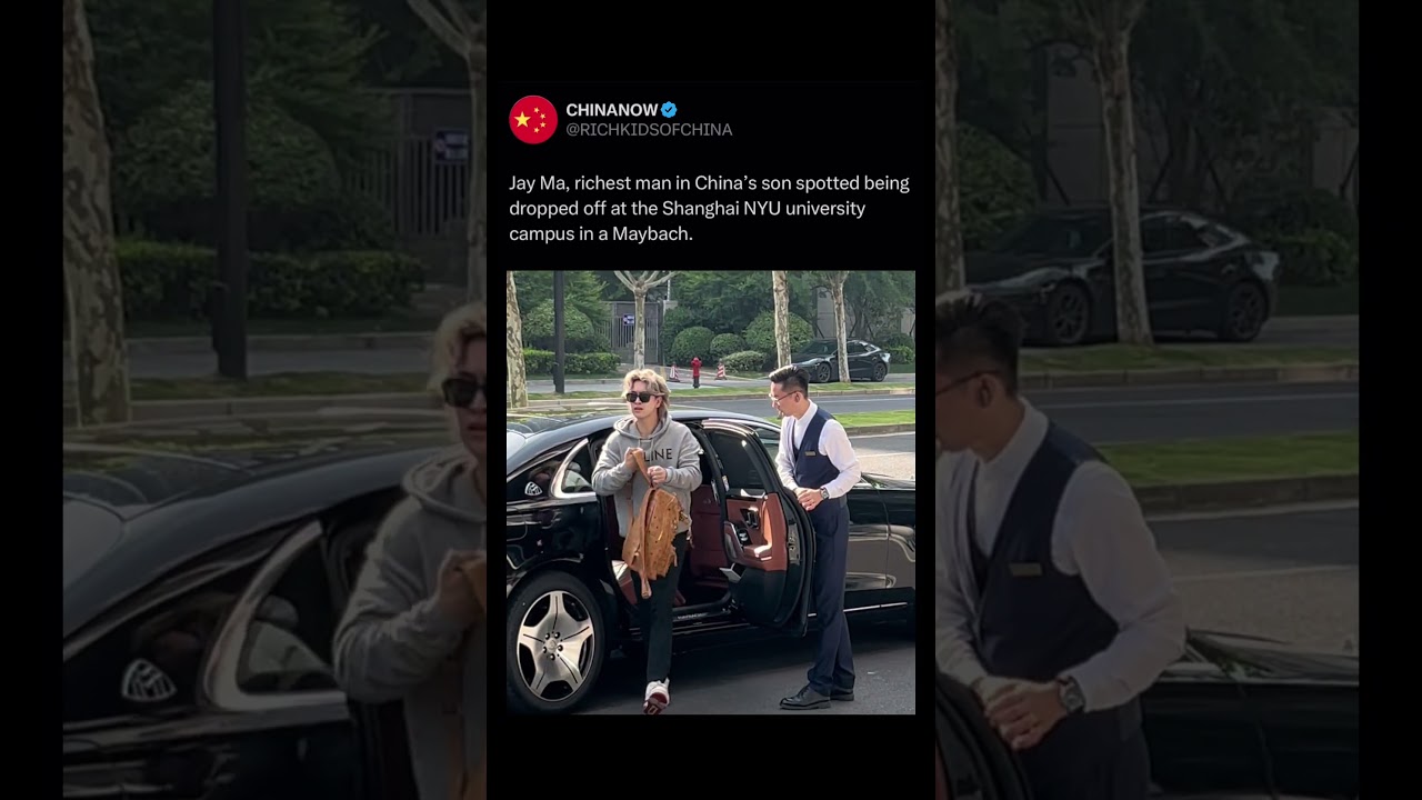 RICHEST man in China&rsquo;s son dropped off to school in a Maybach 🇨🇳