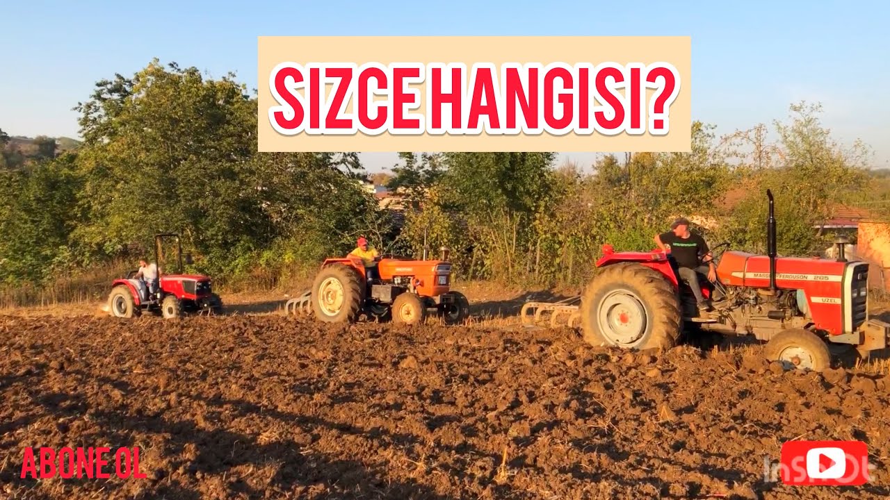 SİZCE EN İYİ TRAKTÖR HANGİSİ? TARLA DAYANMIYOR!!! FIAT 640 TÜMOSAN 5275 VE MASSEY FERGUSON 285!