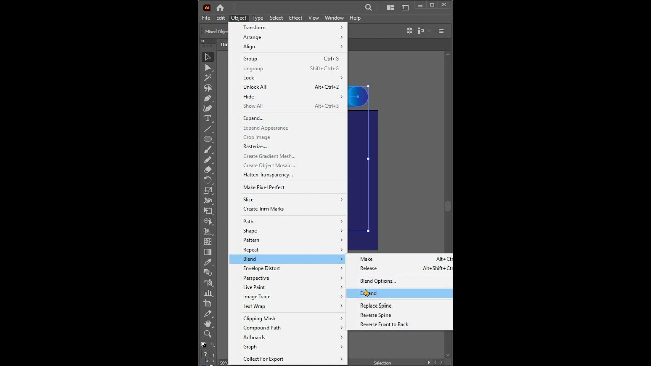 How To Use Blend Tool Effect illustrator  Pucker & Bloat  Adobe illustrator