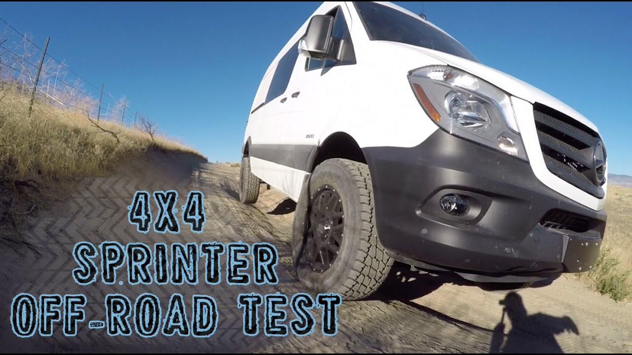 Testing the Sprinter Van's 4x4 capabilities off-road for the first time