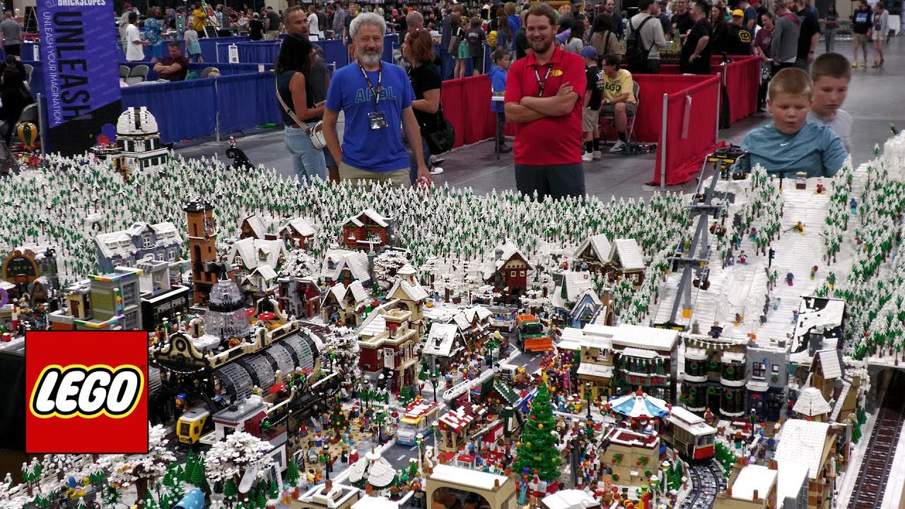 Огромная горнолыжная деревня LEGO Winter Village