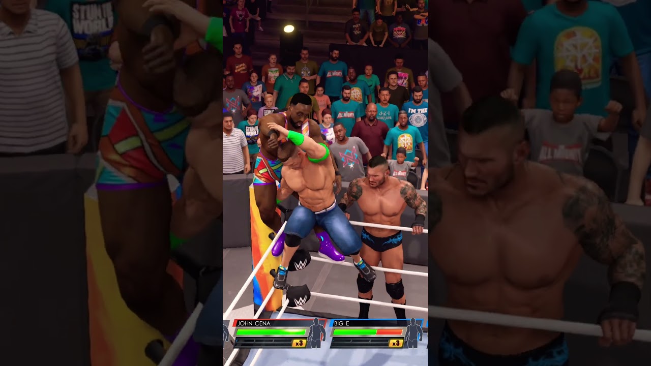 John Cena Slams AA to BIG E From Top Ring | #shorts #wwe2k25 #viralshorts #gaming #trending #wwe #yt
