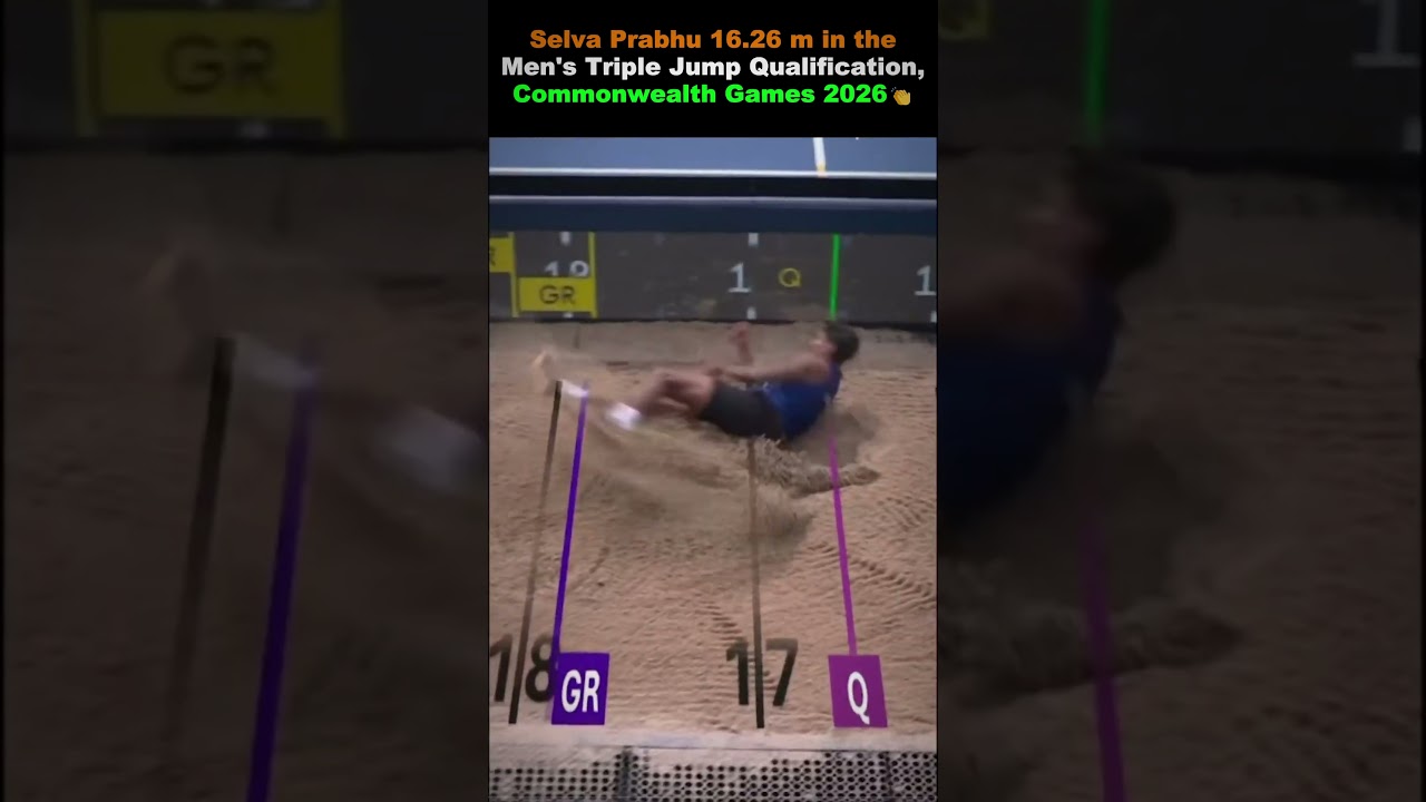 Good News For INDIA❤️| Selva Prabhu Record In Commonwealth Games | #ytshorts #medals #india