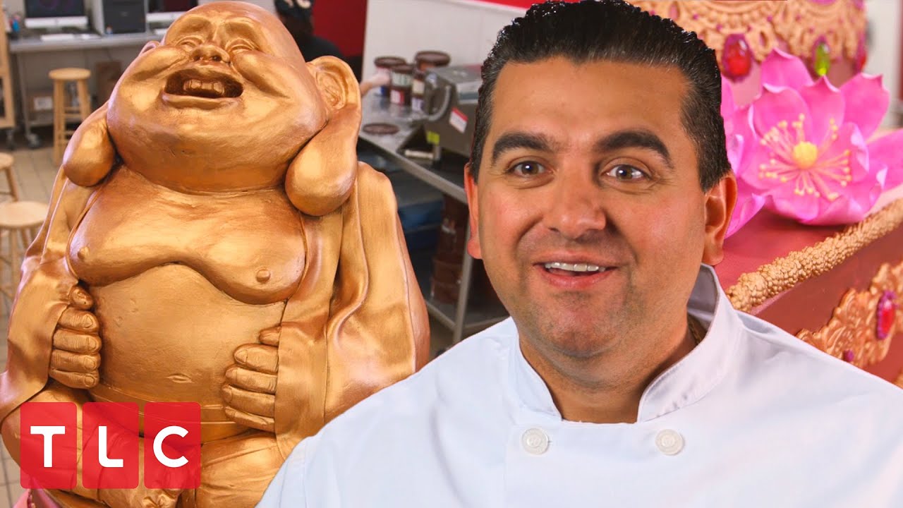 A Gold Buddha Statue Cake! | Cake Boss