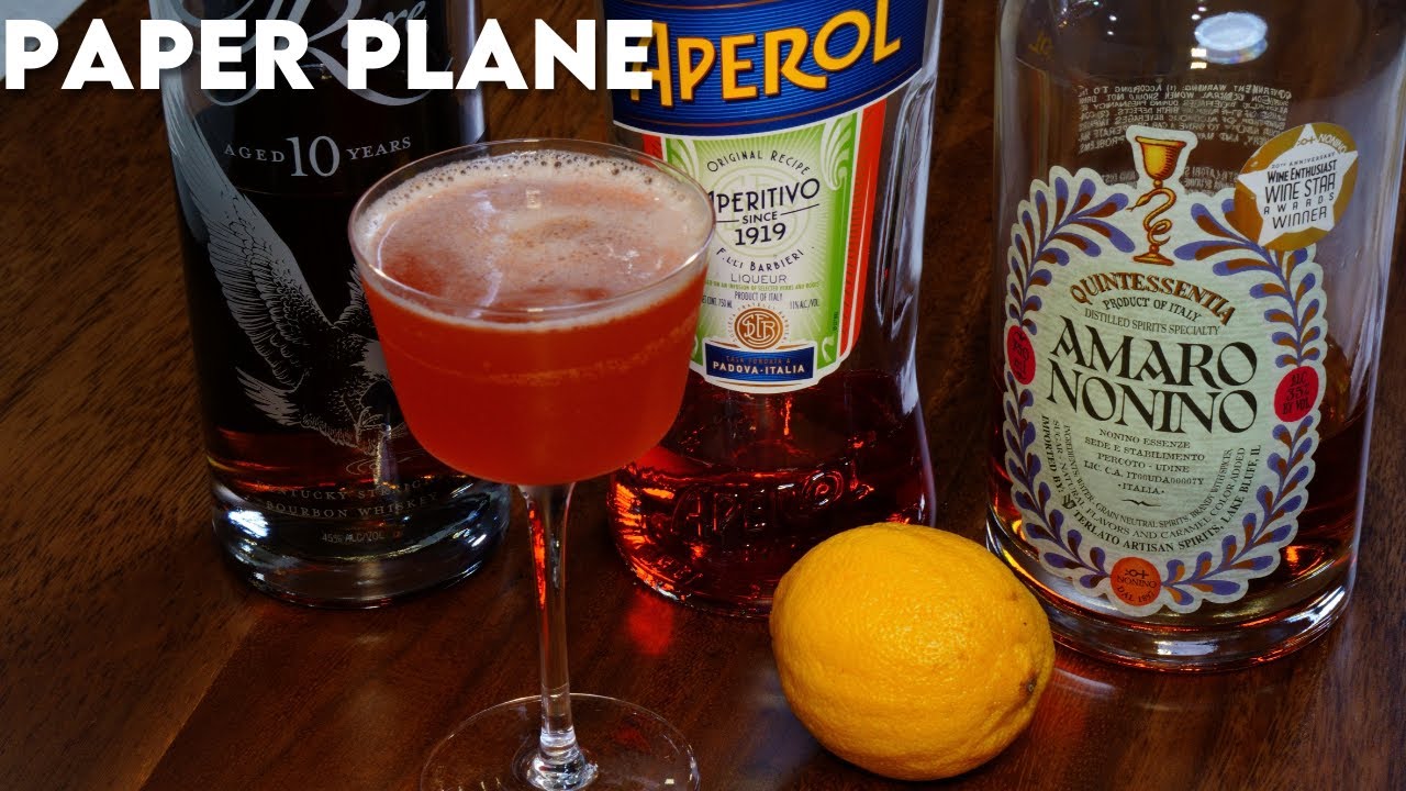 How To Make A Paper Plane Cocktail.