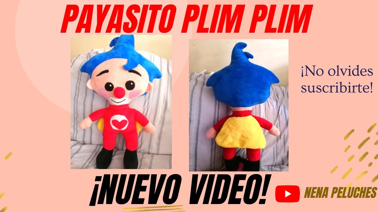 PAYASITO PLIM PLIM, MUÑECO DE PELUCHE PASO A PASO