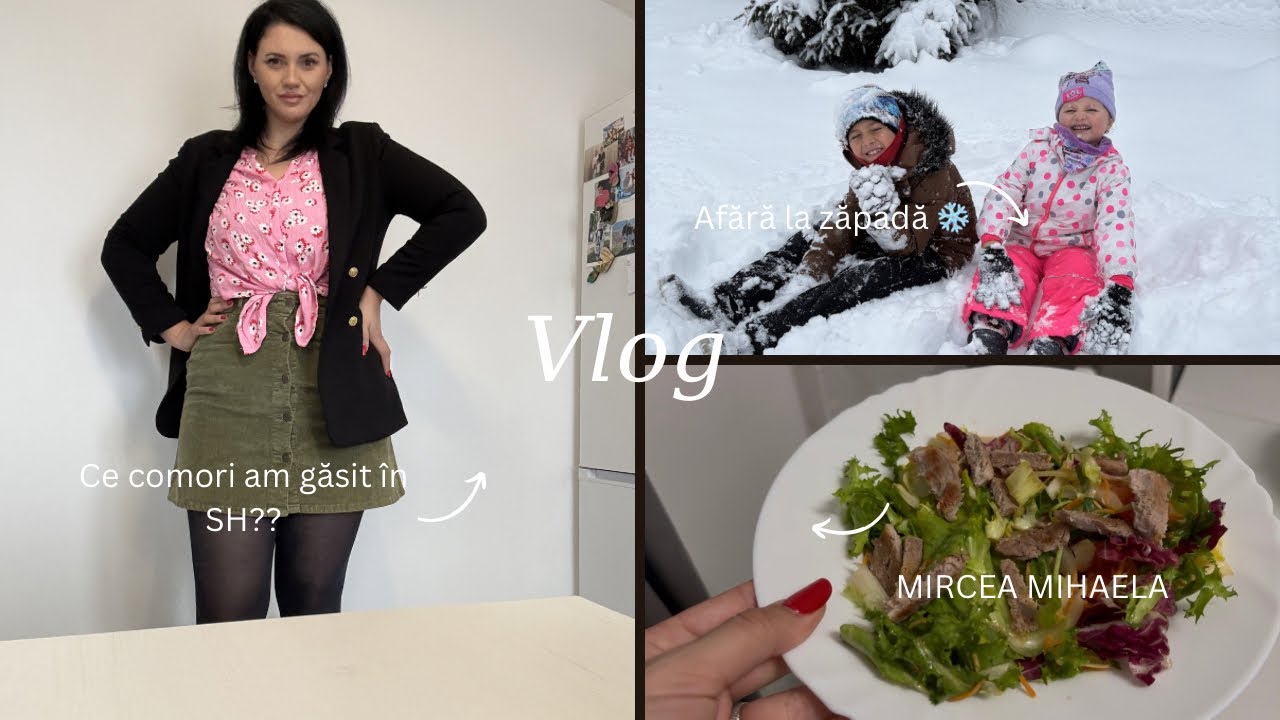 Vlog/🤍Am intrat în SH fără așteptări 🧥… și am găsit comori! Comoară + weekend la zăpadă ❄️ ⛄️Lidl 🛒