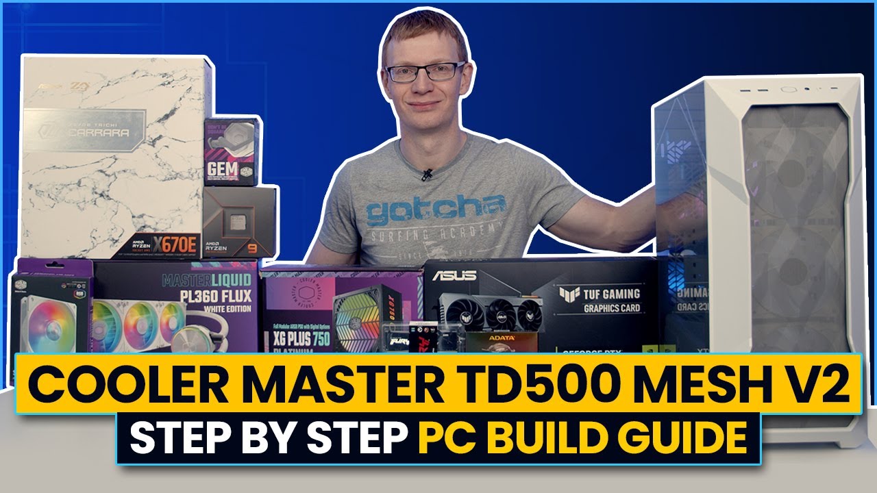 Cooler Master TD500 Mesh V2 Build  - Step by Step Guide