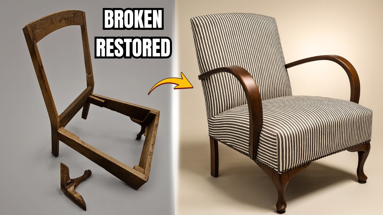 How I Transformed This Broken Chair into a Beauty?