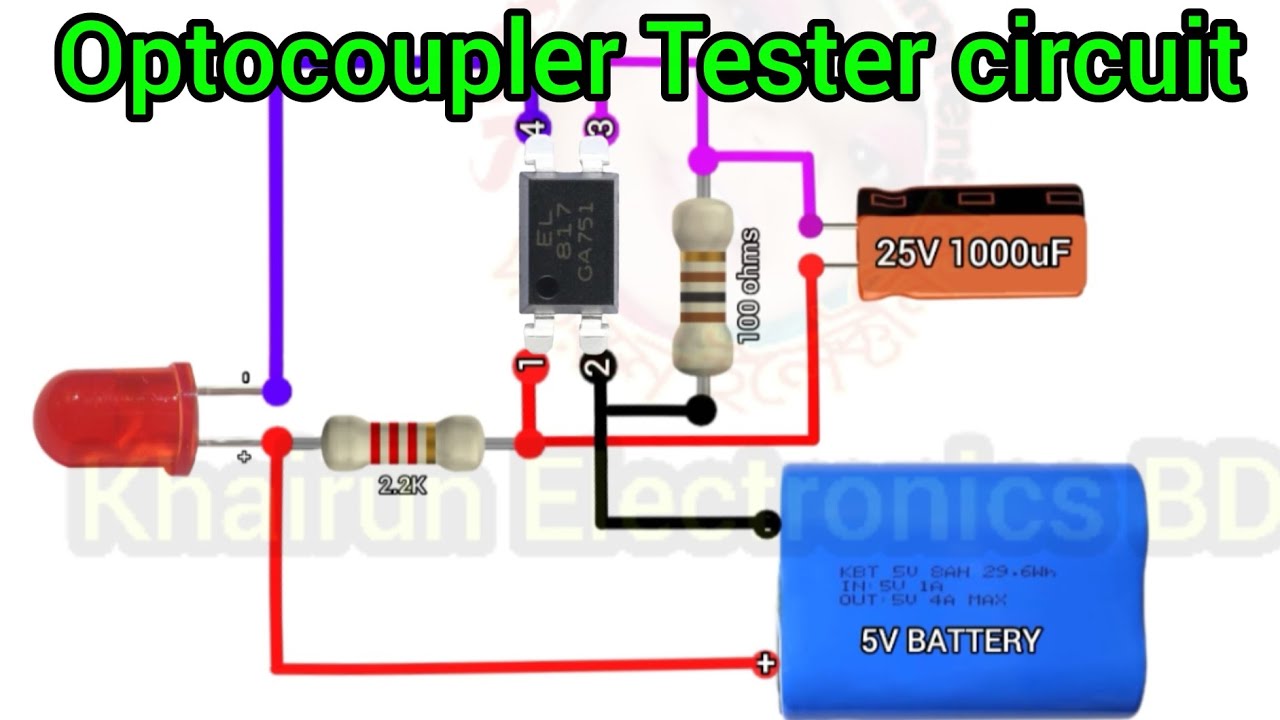 Optocoupler Tester circuit #khairunelectronicsbd