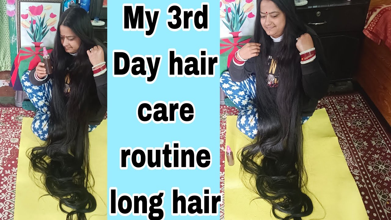 मेरा तीसरा दिन हेयर केयर रूटीन का💯✅ 3rd #day #haircare #routine #indian #uttarakhand #women #hair 🇮🇳