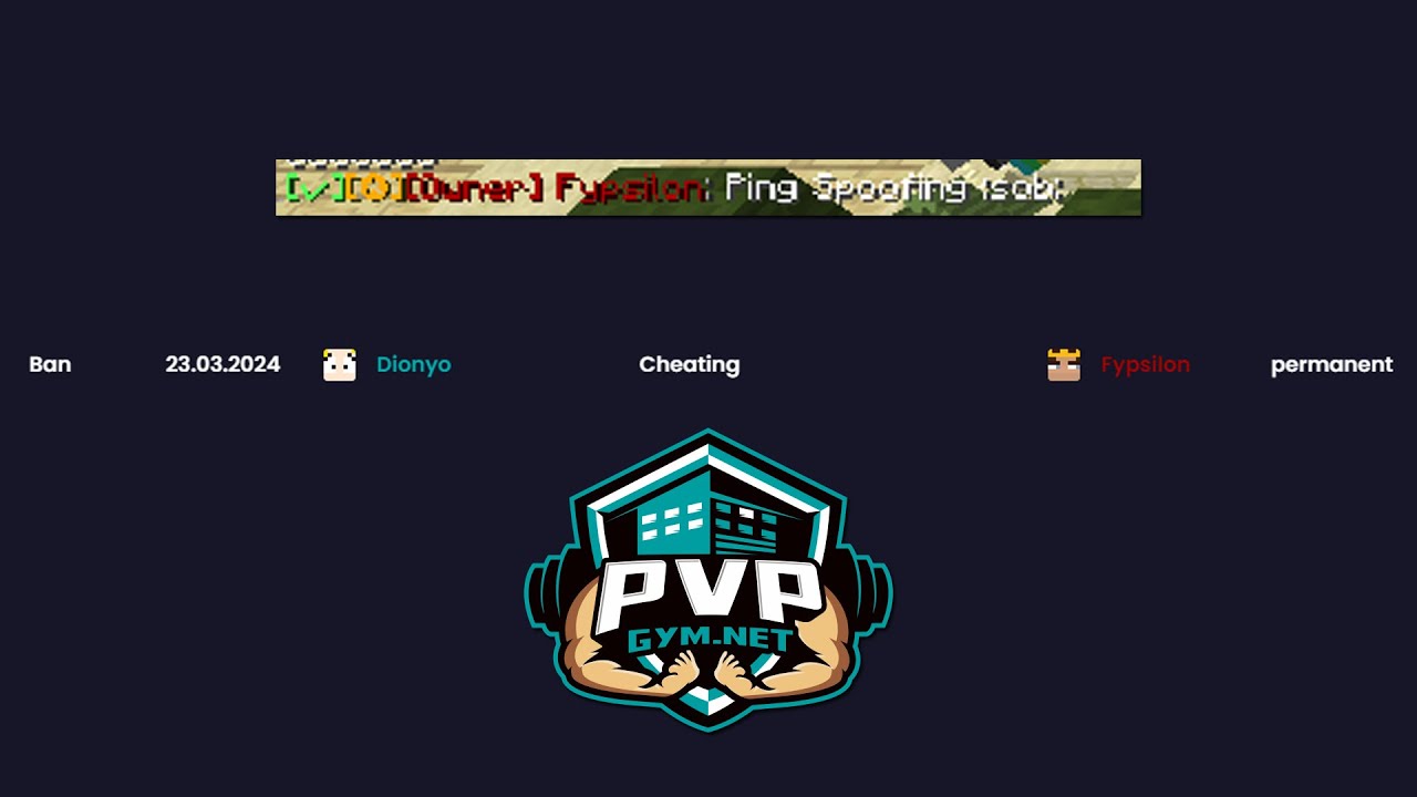 i got banned for cheating on pvpgym