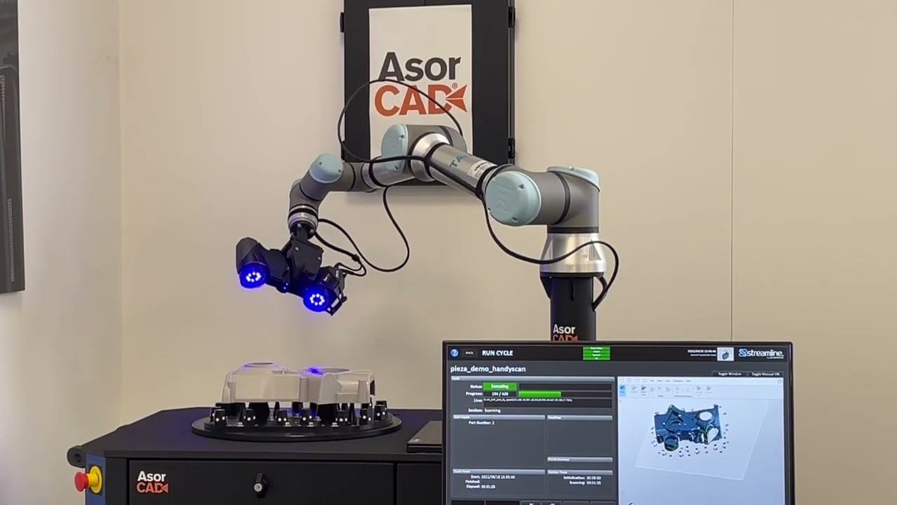 Sistema automatizado para metrología con escáner 3D HandySCAN Black elite