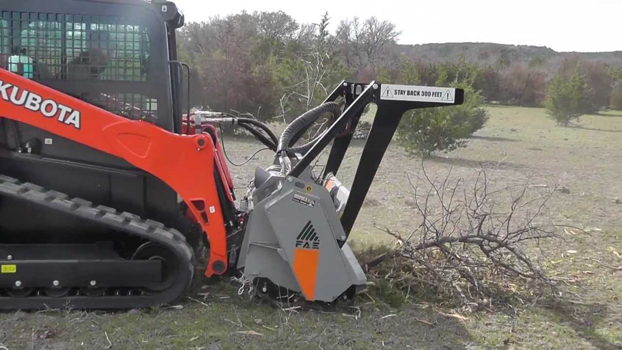 FAE Mulcher UML/SSL 150 VT on Kubota SVL90