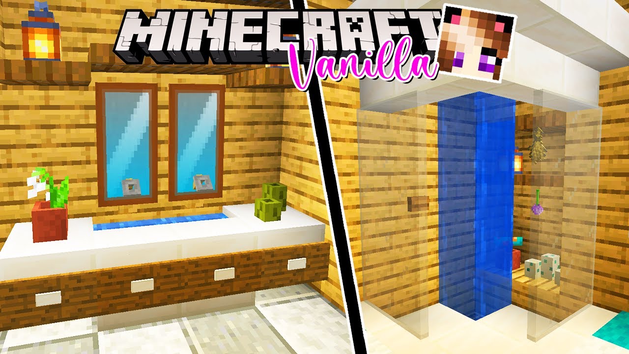 COSTRUISCO UNA DOCCIA FUNZIONANTE IN MINECRAFT VANILLA WGF! 🚿