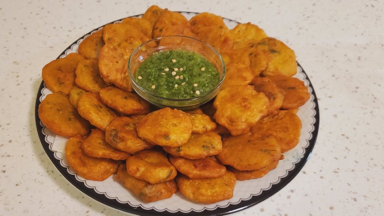 Aloo Pakora special Ramadan recipe | طرز تهیه پکوره کچالو با آرد ساده مخصوص افطار