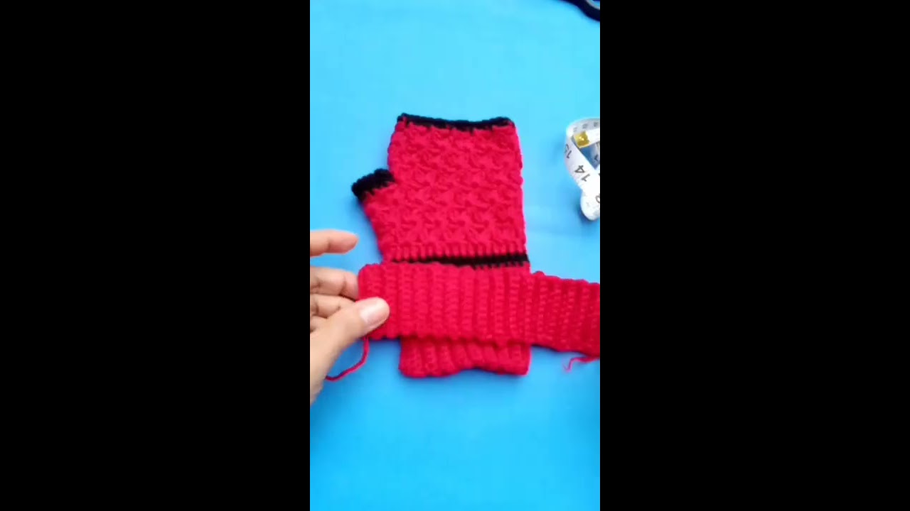Cómo hacer Mitones o guantes sin dedos a crochet o ganchillo, en punto estrella, paso a paso.