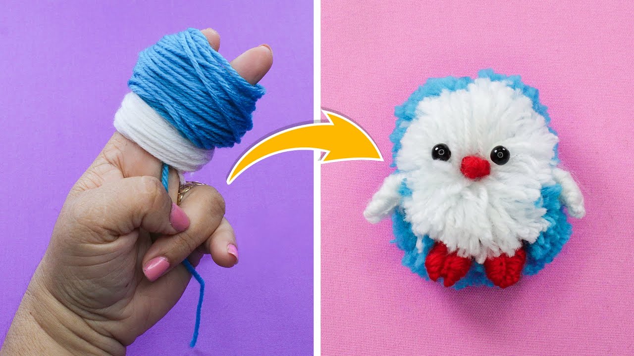 Cómo Hacer un Pingüino de Lana