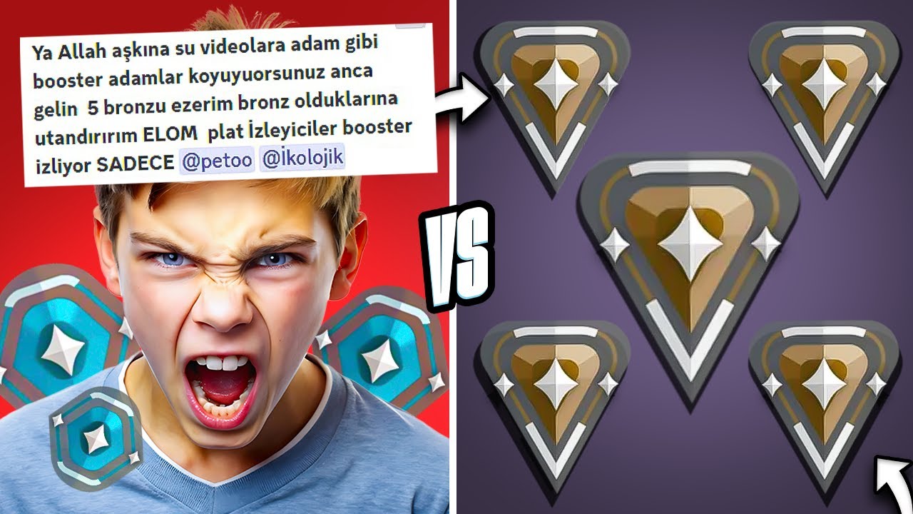 ÇAĞIRDIĞIN Herkes BOOSTED diyen PLAT vs 5 BRONZ! | Valorant