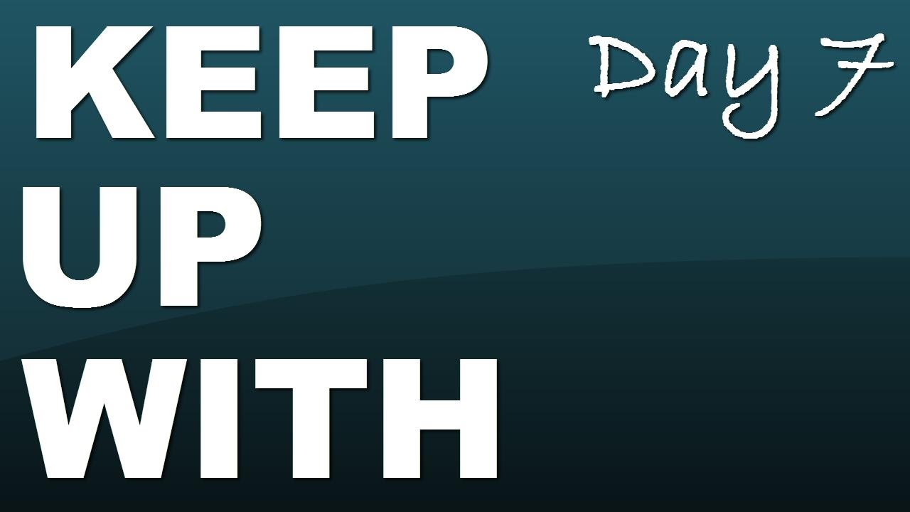 Phrasal verb: keep up with - Day 7 with JenniferESL