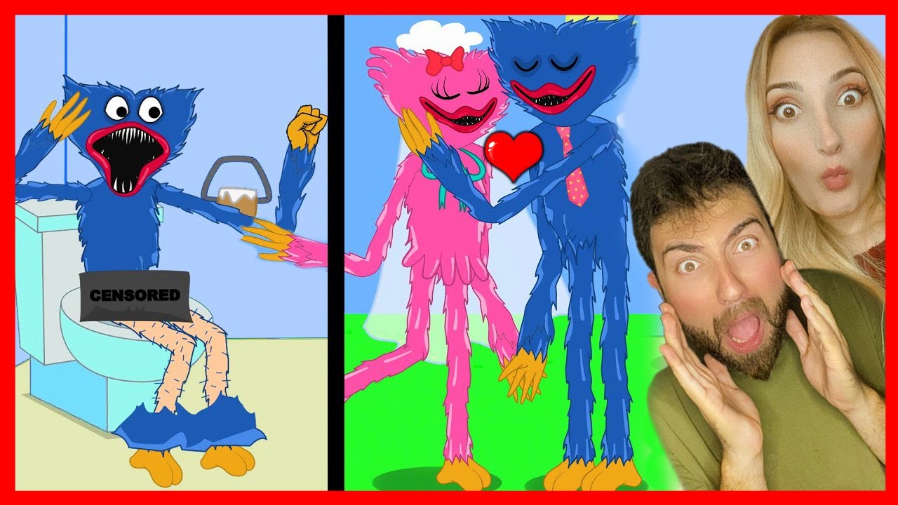 HUGGY WUGGY EN KOMİK ANİMASYONLAR 😂 POPPY PLAYTİME HAN KANAL KÜBRA NİSA