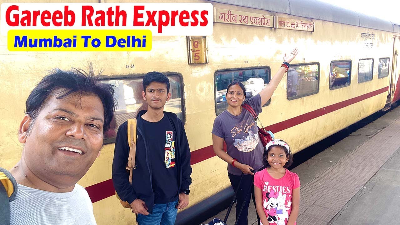 Mumbai To Delhi || Train Journey vlog || Garib Rath Express #train #indianrailways