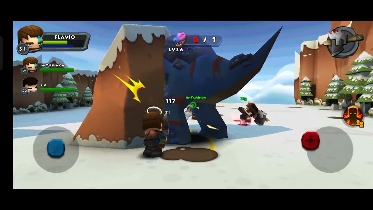Playing again Call of mini: Dino hunter CO-OP with other people of the server *Call of mini Revival*