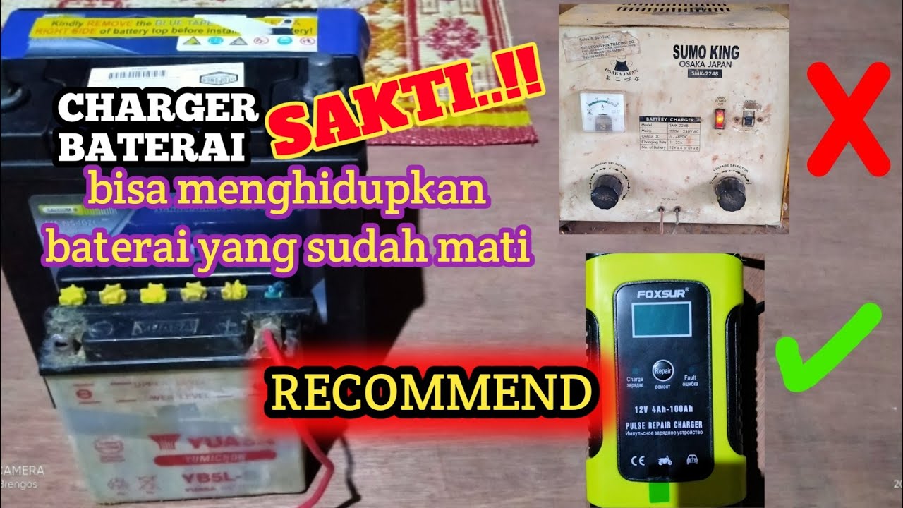 HEBAT‼️charger baterai foxsur ini bisa memperbaiki baterai yang sudah rusak / Soak.