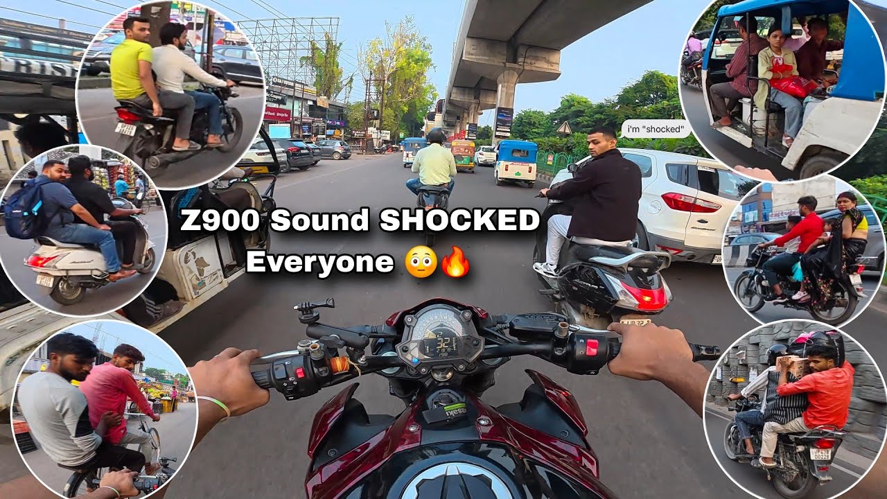 Took My LOUDEST Z900 in Lucknow | CRAZY Public Reactions 🔥😱