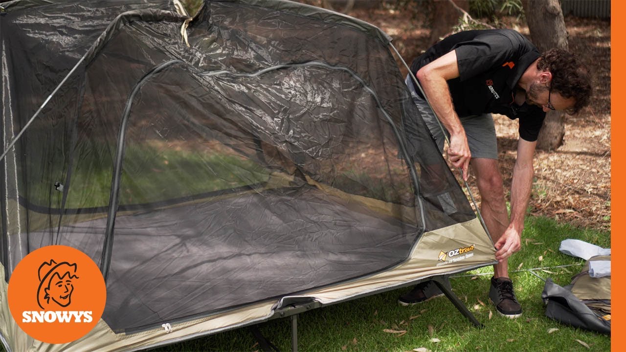OZtrail Ultimate All Weather Queen Stretcher - How to setup and pack away