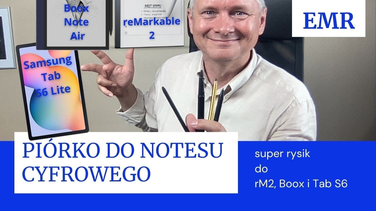Rysik do reMarkable, Boox Note i Samsung Tab S6