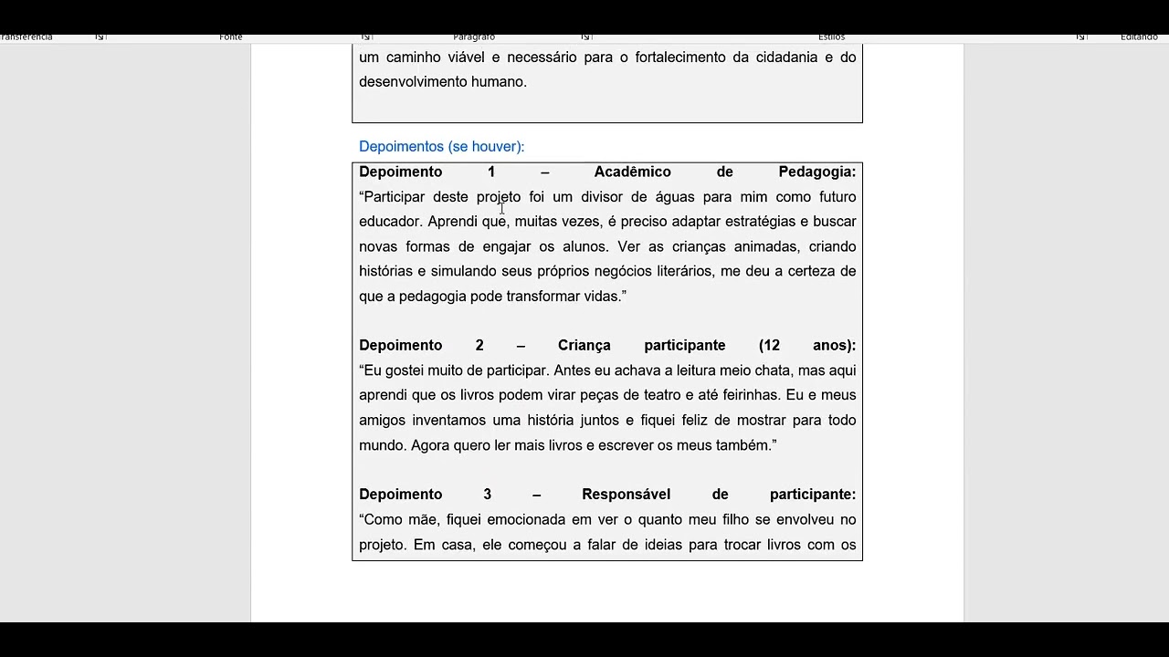 PROJETO DE EXTENSÃO I PEDAGOGIA UNOPAR  - ANHANGUERA MODELO GRATUITO (PEÇA JA O SEU)
