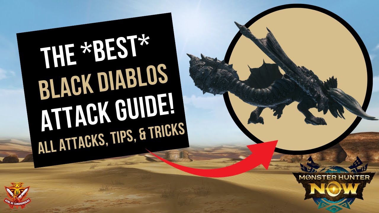 The BEST BLACK DIABLOS GUIDE! All Attacks, Tips and Tricks l Monster Hunter Now