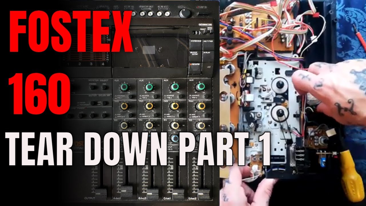 Fostex 160 | Разборка | 1 | Открыть кейс | Снять транспортировку