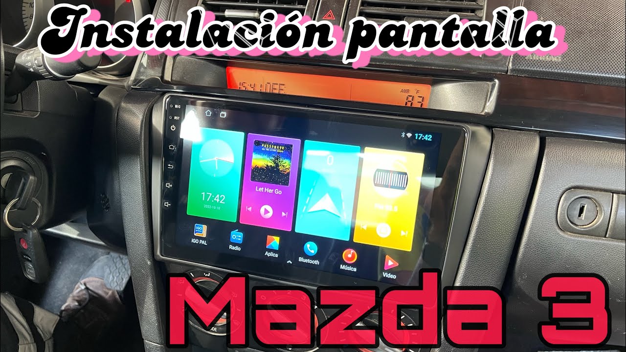 Instalación pantalla android mazda 3 del 2006 al 2009 DERICAR