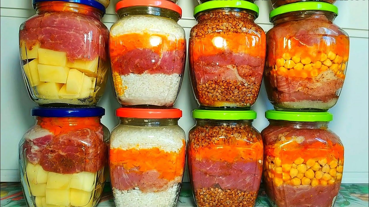 💯❗СУПЕР НОВИНКА! 4 ВИДА МЯСНЫХ ЗАГОТОВОК ДЛЯ ВСЕЙ СЕМЬИ! КОНСЕРВИРУЮ С АВТОКЛАВОМ