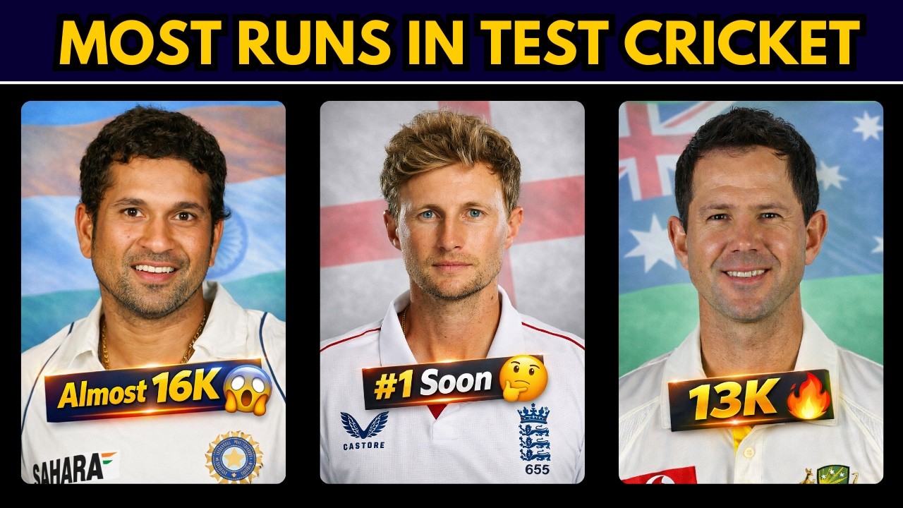 Top 50 Highest Run Scorers in Test Cricket History