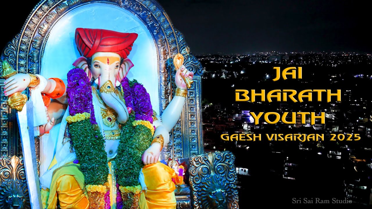 JAI BHARATH YOUTH |GANESH VISARJAN 2025|  BOWRAMPET