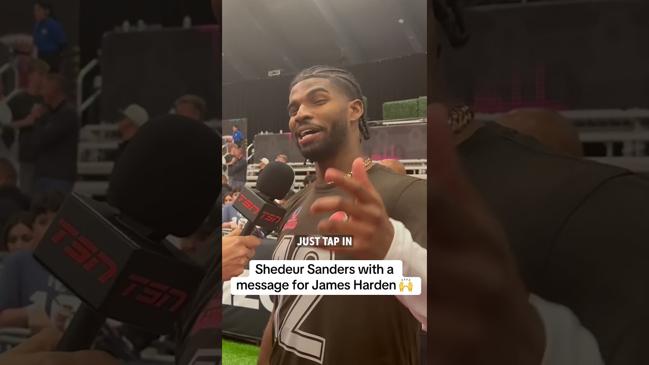 Shedeur Sanders gives the newest Cleveland Cavalier a message 🙌 #SuperBowLX