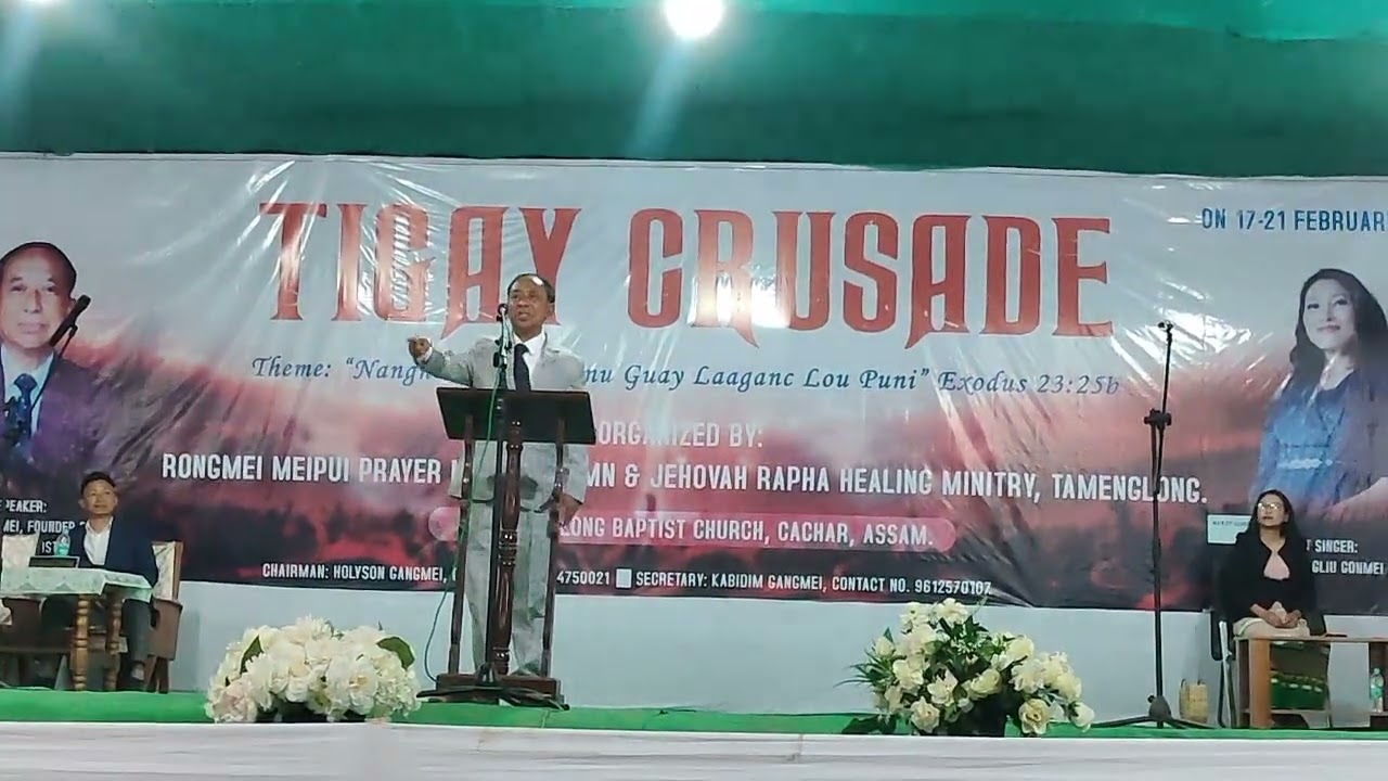 Meiguat mei Mansei ta minam tumei hei Raguang rui nu mak ge. Crusade speaker Ramjanpou Panmei 