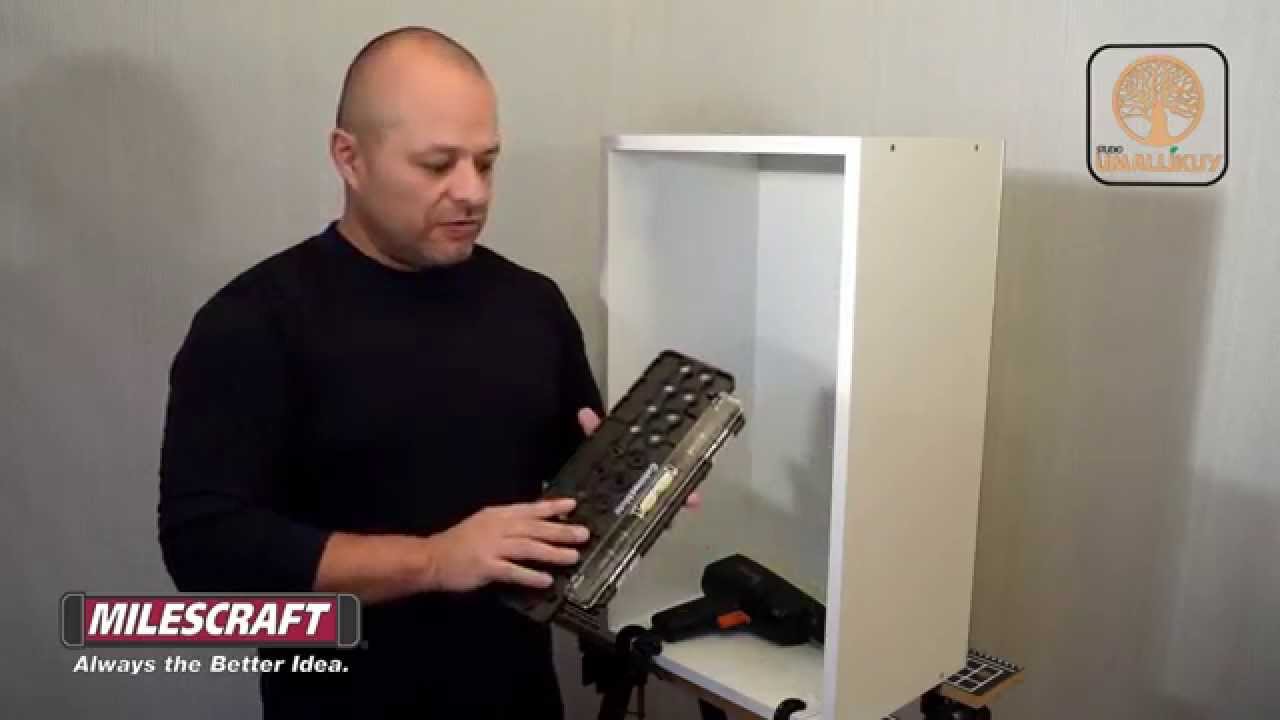 CABINETMATE - Perforador de hoyos para estantes, bisagras y rarfix